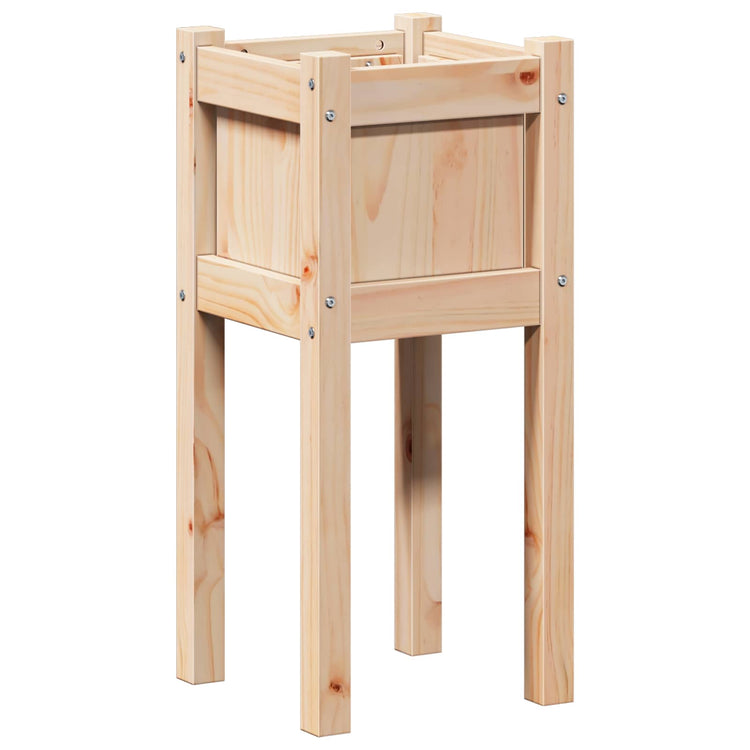 Vidaxx Gartenblumentopf Natur 31 x 31 x 70 cm massives Kiefernholz