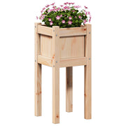 Vidaxx Gartenblumentopf Natur 31 x 31 x 70 cm massives Kiefernholz - afbeelding 3