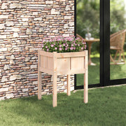 Vidaxx Gartenblumentopf Natur 50 x 50 x 70 cm massives Kiefernholz - afbeelding 1