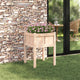 Vidaxx Gartenblumentopf Natur 50 x 50 x 70 cm massives Kiefernholz