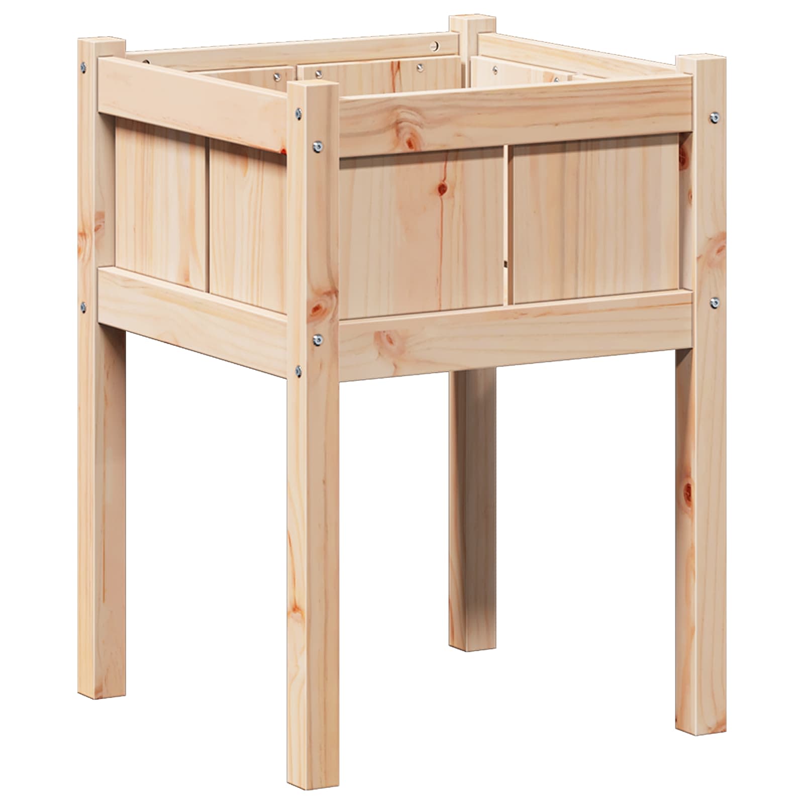 Vidaxx Gartenblumentopf Natur 50 x 50 x 70 cm massives Kiefernholz