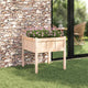 Vidaxx Gartenblumentopf Natur 70 x 70 x 70 cm massives Kiefernholz