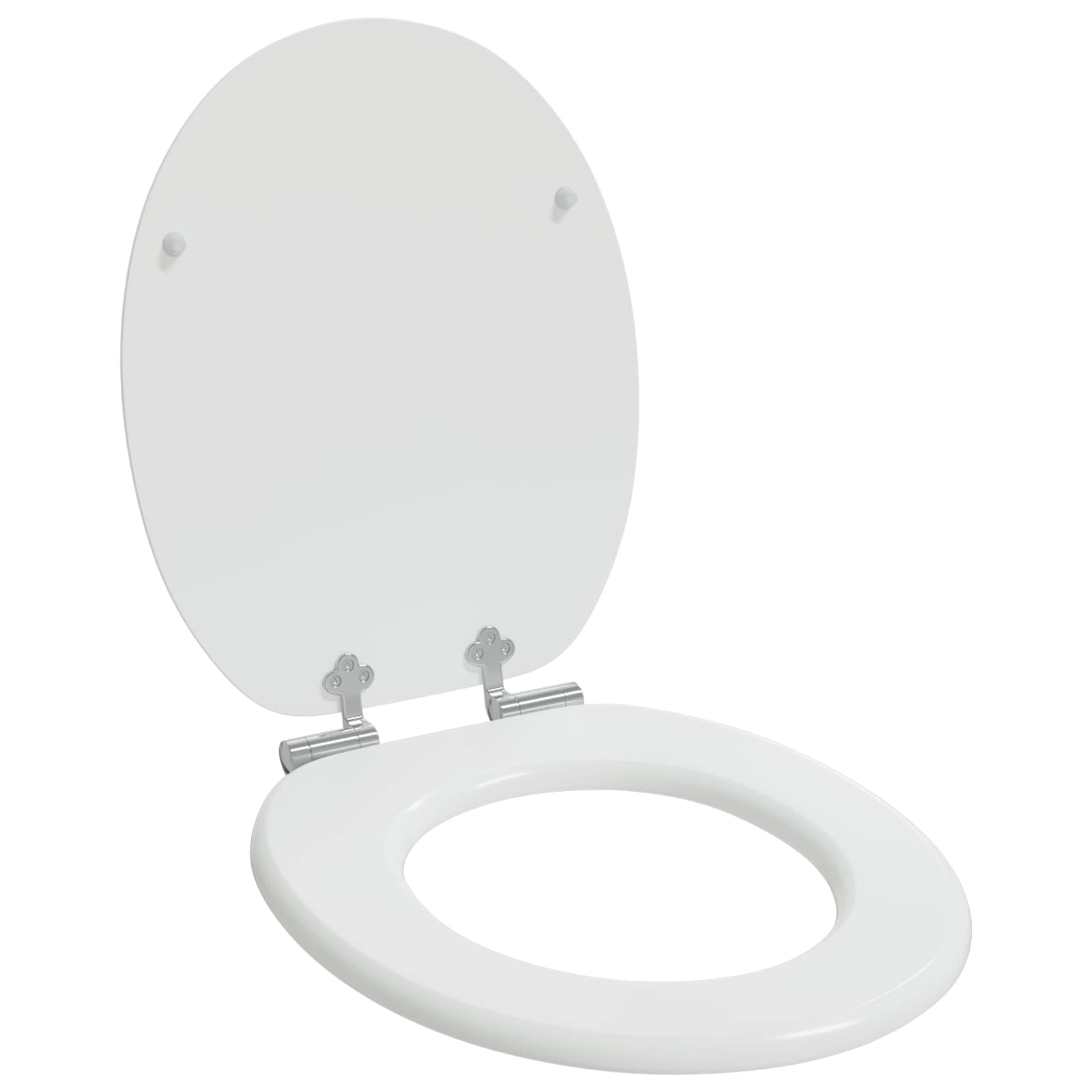 Vidaxx WC-Sitz mit Absenkautomatik, 2 Stück, weiß, 44 x 38 cm, MDF-Platte