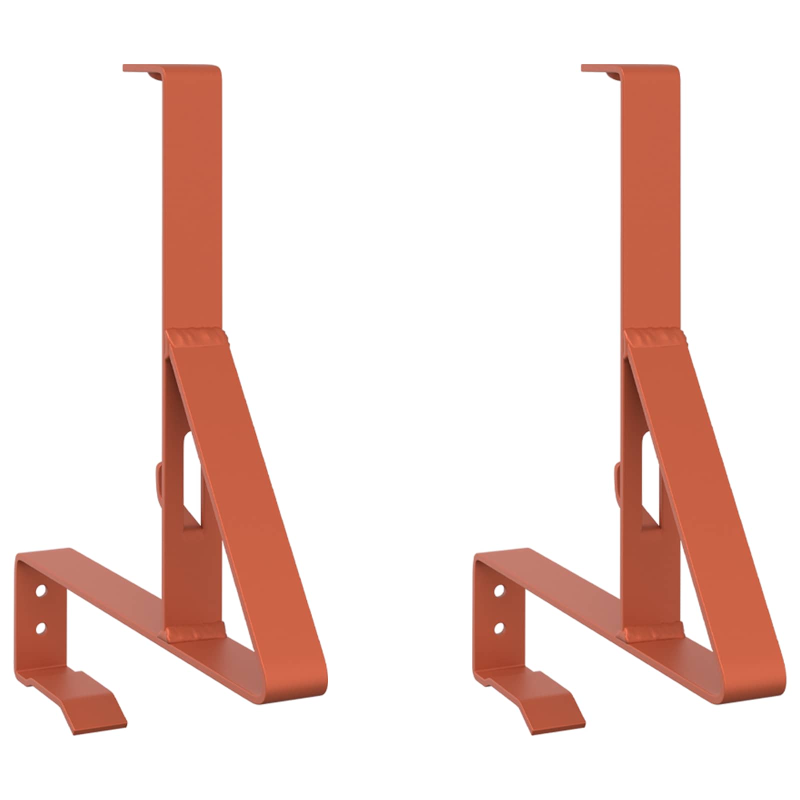 Vidaxxl Schneeschutzstütze 2 Stück rot 29,5 x 3 x 34,5 cm Stahl