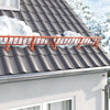 Vidaxx Dachschneehalterung Rot 100 x 2,5 x 20 cm Stahl