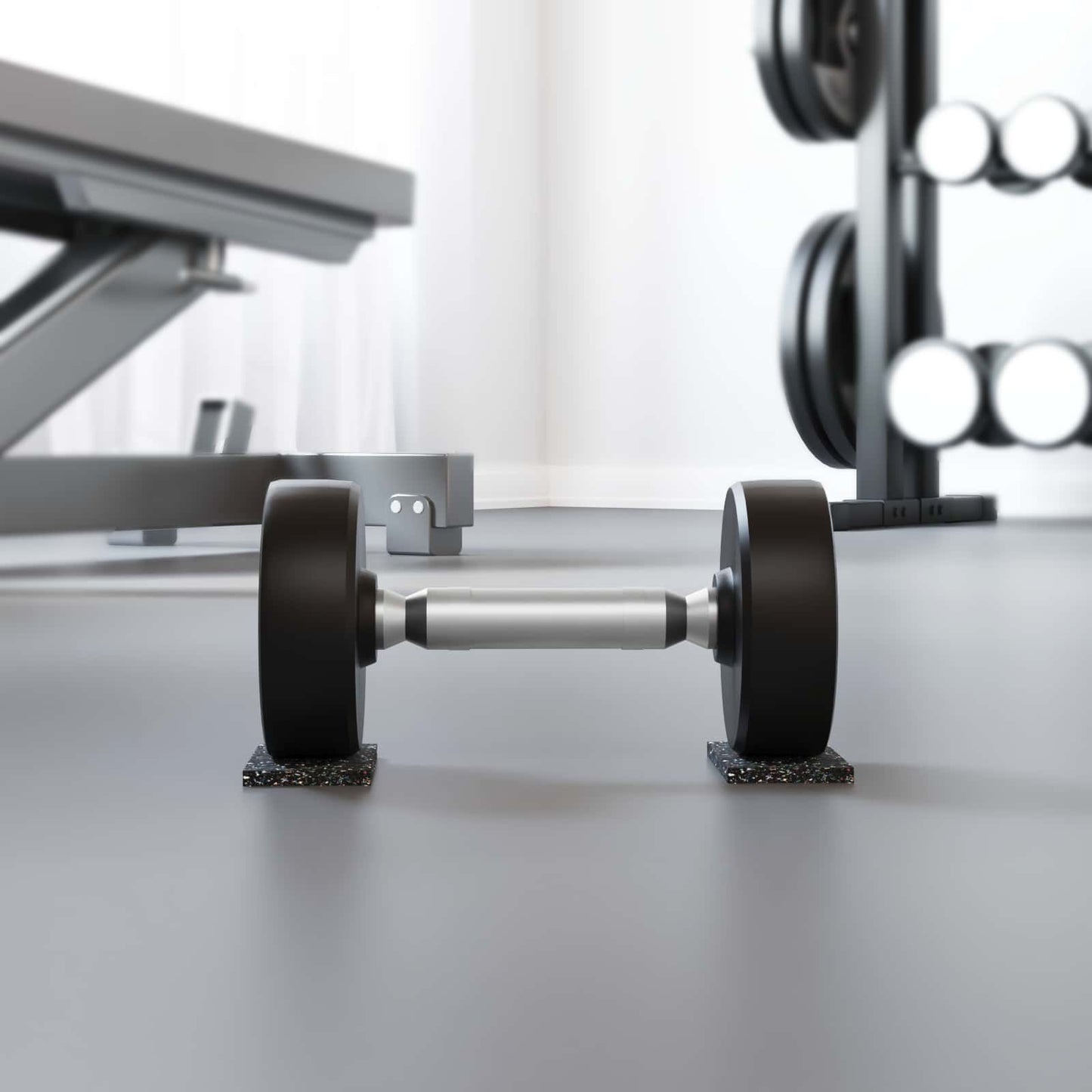 Vidaxxl Gummiwalze aus schwarzem Gummi