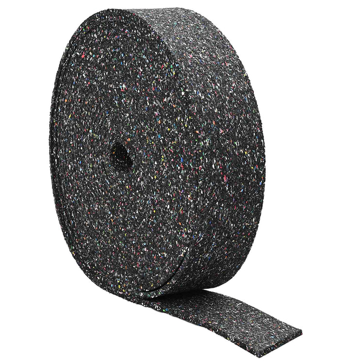 Vidaxl Gummiwalze schwarz 2000 x 10 x 0,6 cm Gummi