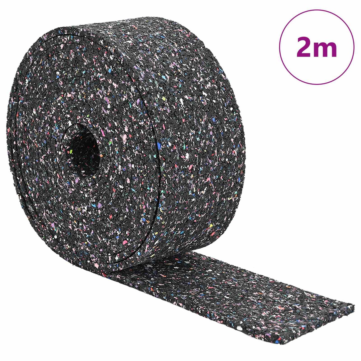Vidaxxl Gummiwalze aus schwarzem Gummi