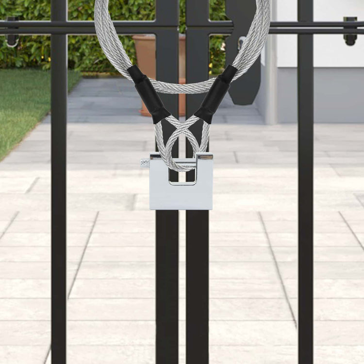 Vidaxxl Vorhängeschloss 6 Stück Silber 4,2 x 1,9 x 4 cm Eisen