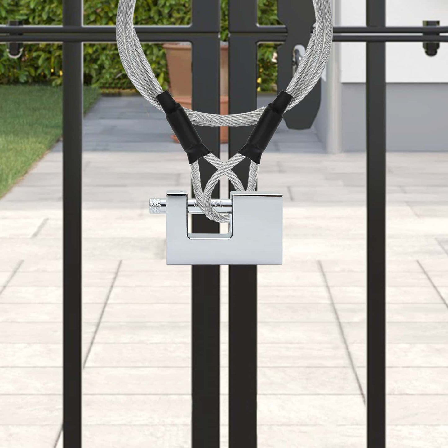 Vidaxxl Vorhängeschloss 2 Stück Silber 7,8 x 2 x 5 cm Eisen