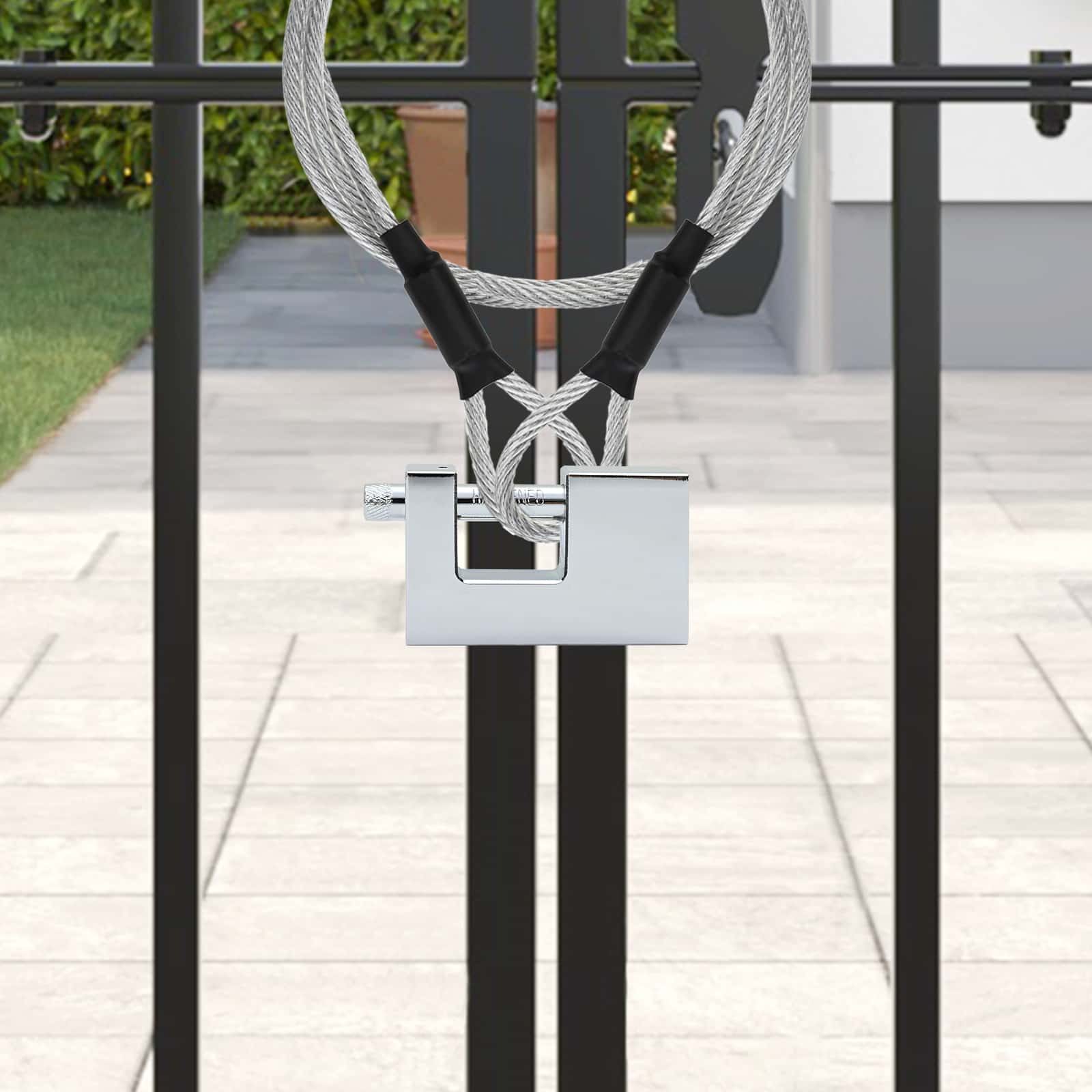 Vidaxxl Vorhängeschloss 6 Stück Silber 8,7 x 1,9 x 5,5 cm Eisen