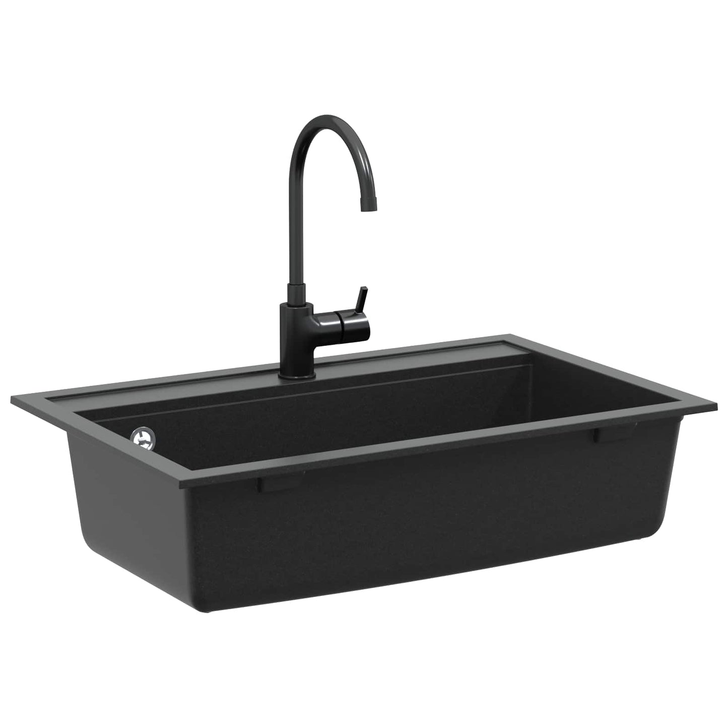 Vidaxx schwarzes Waschbecken 795 x 505 mm Granit