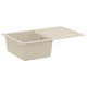 Vidaxx Waschbecken Beige 780 x 500 mm 80 % Quarz und 20 % Harz