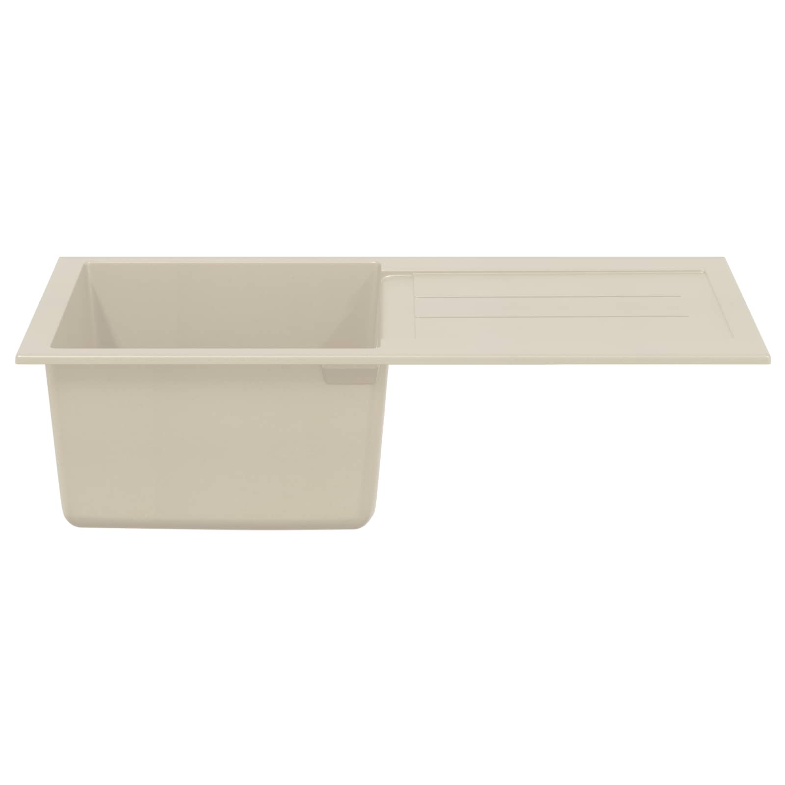 Vidaxx Waschbecken Beige 780 x 500 mm 80 % Quarz und 20 % Harz