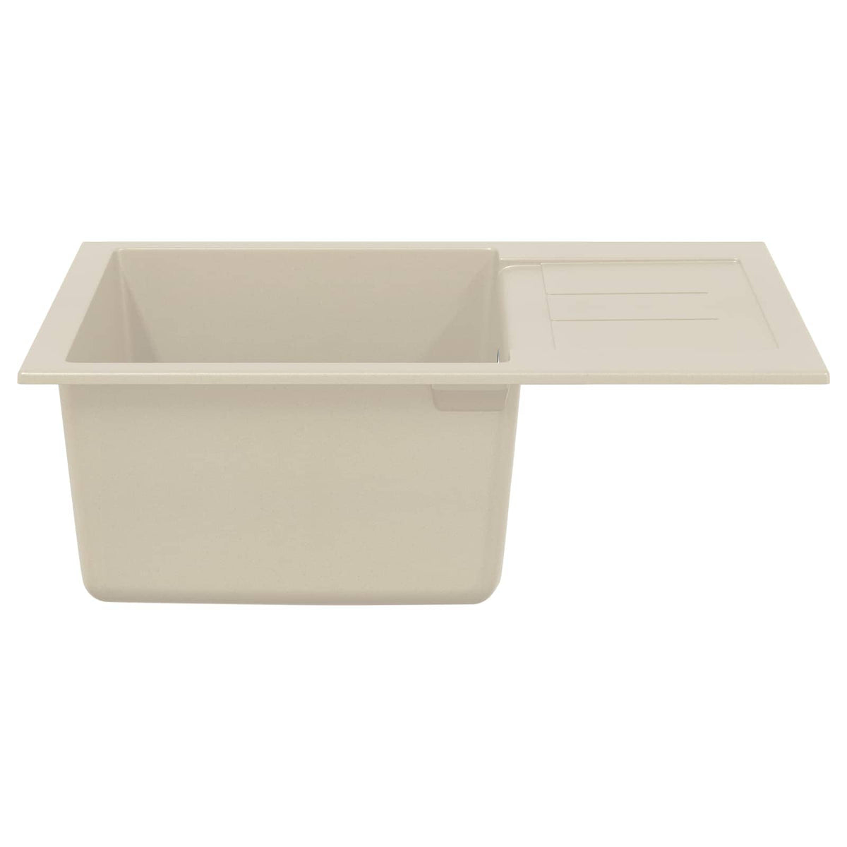 Vidaxx Waschbecken Beige 620 x 500 mm 80 % Quarz und 20 % Harz