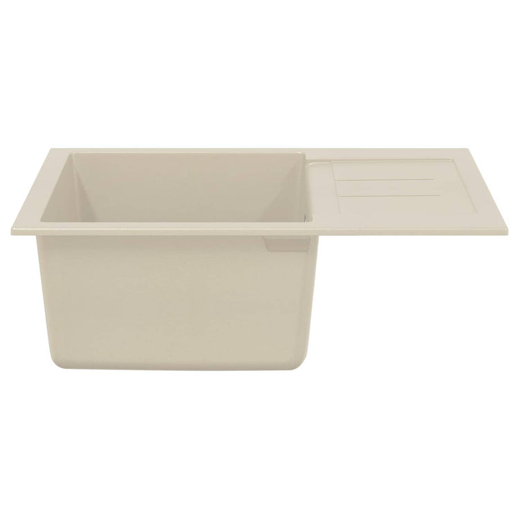 Vidaxx Waschbecken Beige 620 x 500 mm 80 % Quarz und 20 % Harz