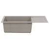 Vidaxx graues Waschbecken 780 x 500 mm 80 % Quarz und 20 % Harz