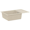 Vidaxx Waschbecken Beige 780 x 500 mm 80 % Quarz und 20 % Harz