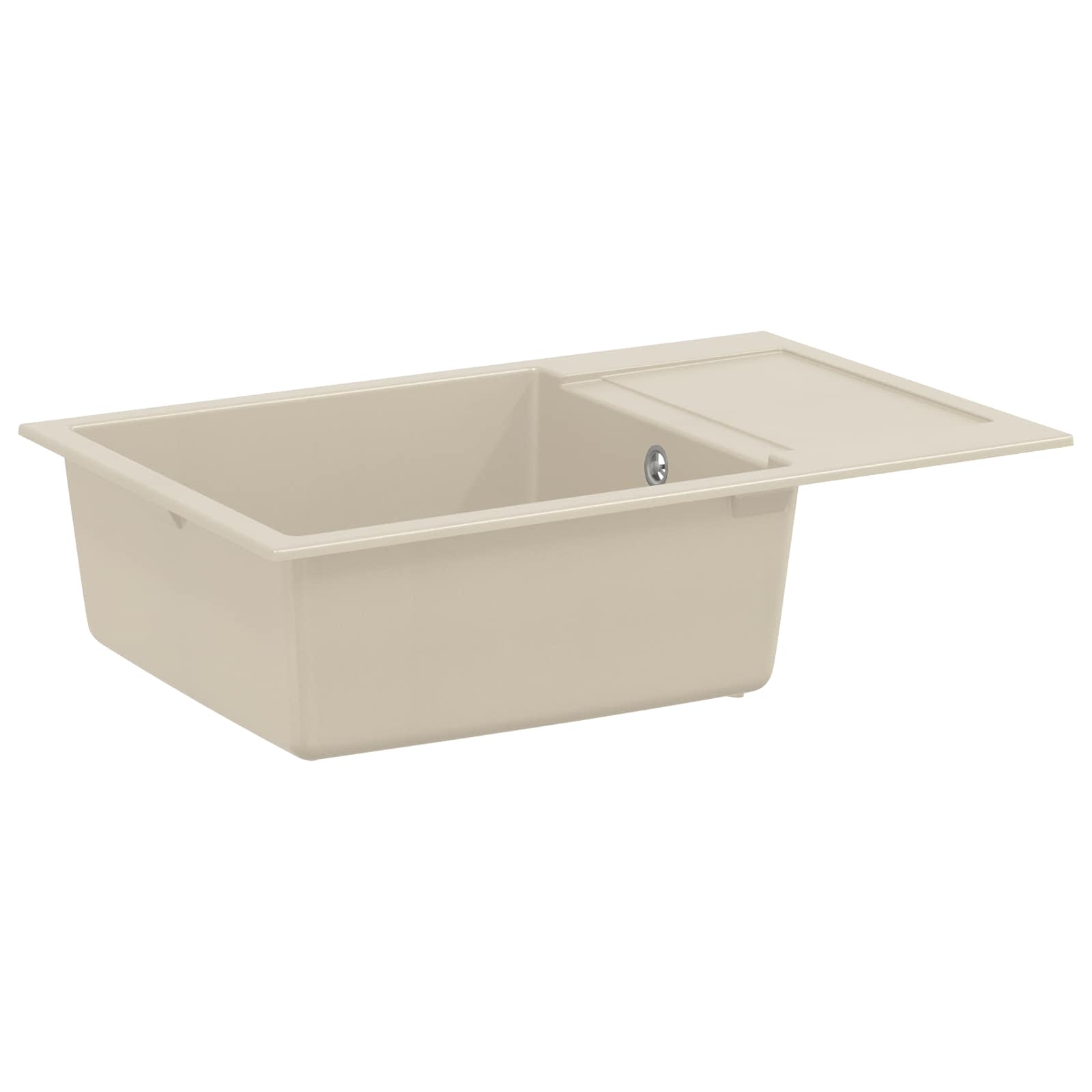 Vidaxx Waschbecken Beige 780 x 500 mm 80 % Quarz und 20 % Harz