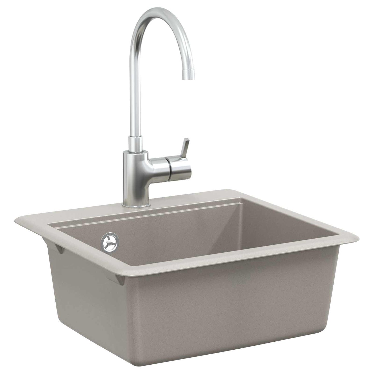 Vidaxx graues Waschbecken 470 x 440 mm Granit
