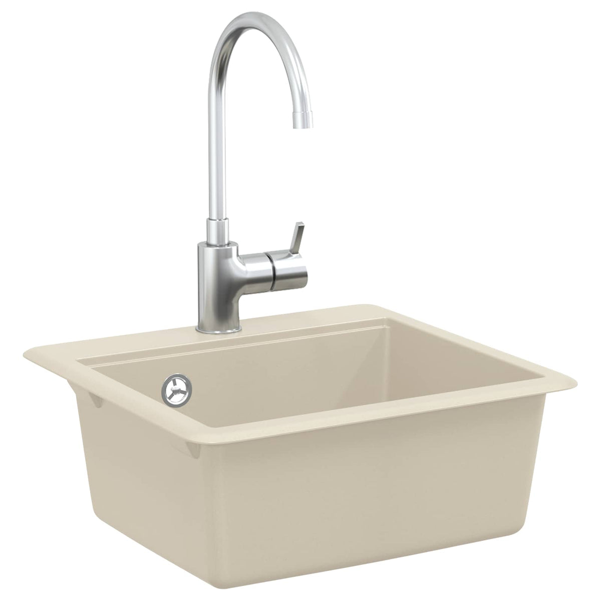 Vidaxx Waschbecken Beige 470 x 440 mm Granit