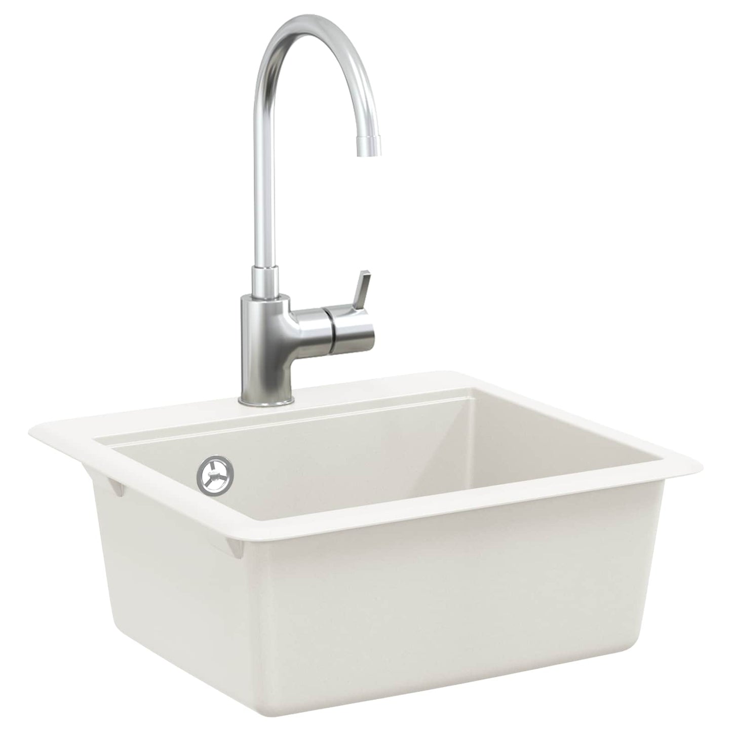 Vidaxx weißes Waschbecken 470 x 440 mm Granit