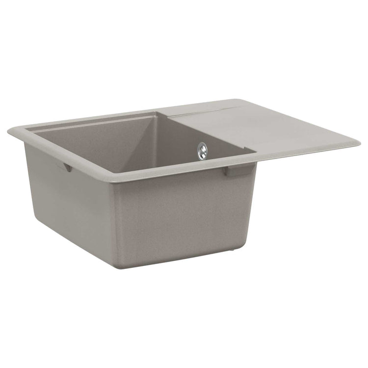 Vidaxx graues Waschbecken 560 x 460 mm 80 % Quarz und 20 % Harz