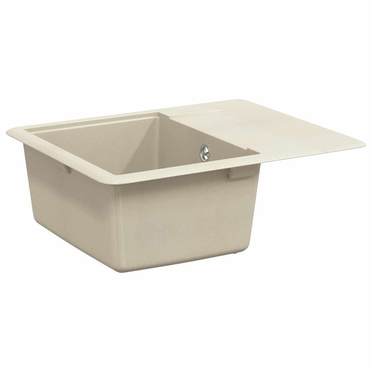 Vidaxx Waschbecken Beige 560 x 460 mm 80 % Quarz und 20 % Harz