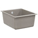Vidaxx graues Waschbecken 370 x 460 mm 80 % Quarz und 20 % Harz