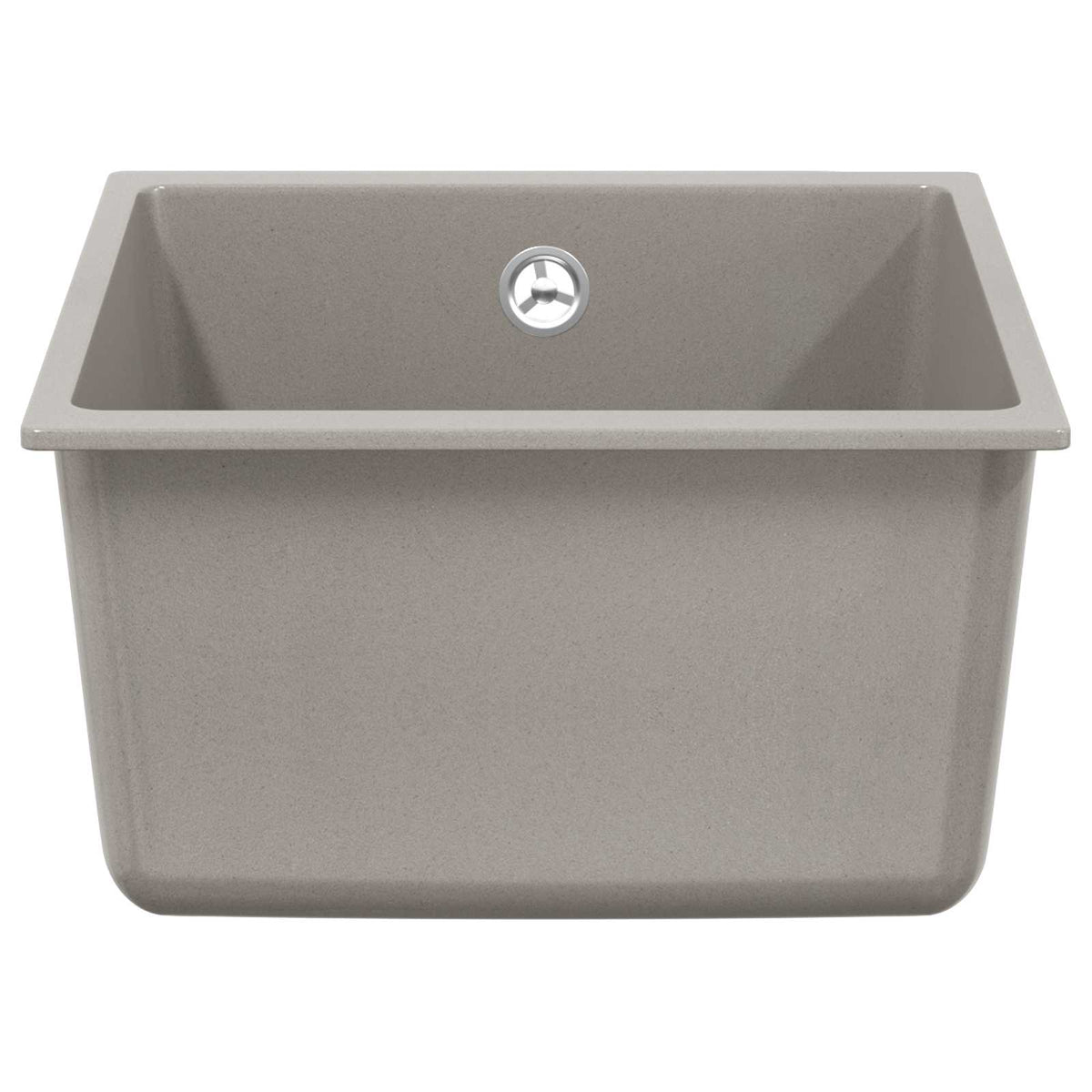 Vidaxx graues Waschbecken 370 x 460 mm 80 % Quarz und 20 % Harz