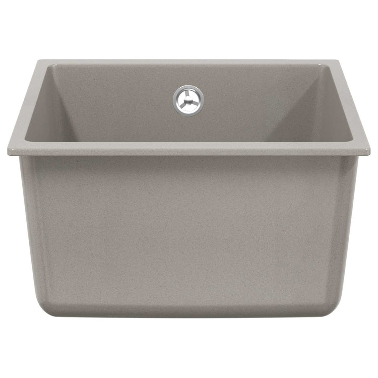 Vidaxx graues Waschbecken 370 x 460 mm 80 % Quarz und 20 % Harz