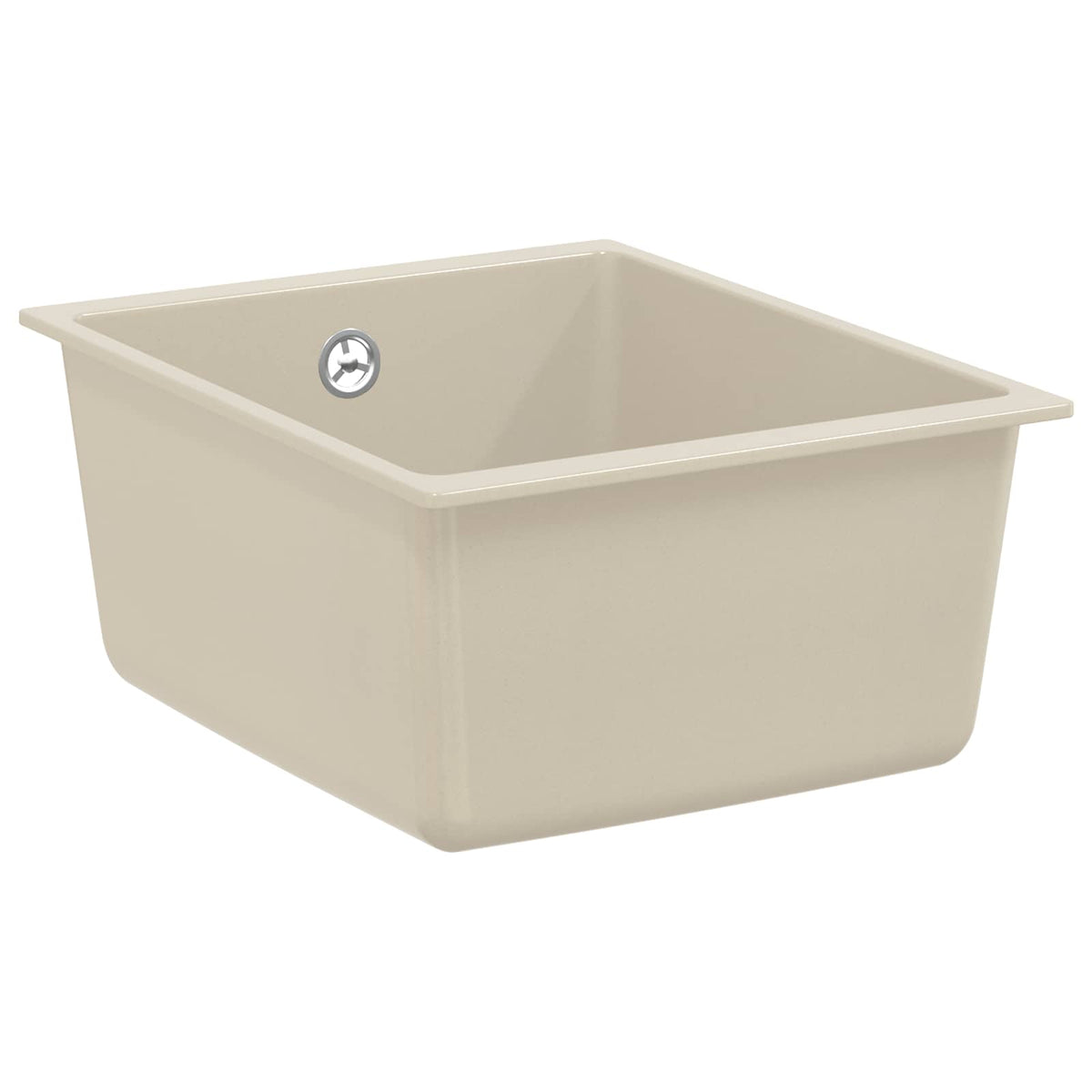 Vidaxx Waschbecken Beige 370 x 460 mm 80 % Quarz und 20 % Harz