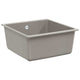Vidaxx graues Waschbecken 430 x 460 mm 80 % Quarz und 20 % Harz
