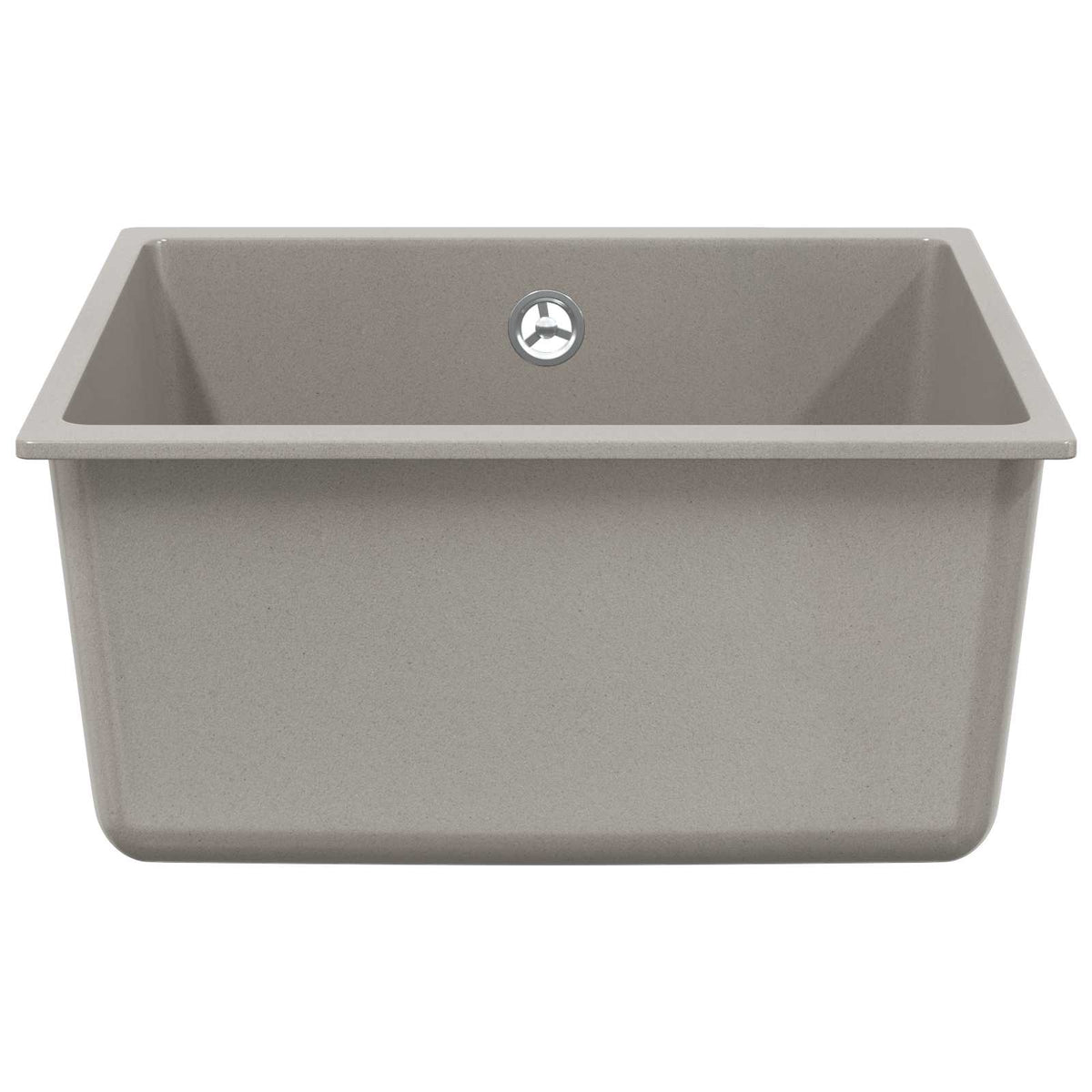 Vidaxx graues Waschbecken 430 x 460 mm 80 % Quarz und 20 % Harz