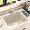 Vidaxx Waschbecken Beige 530 x 460 mm 80 % Quarz und 20 % Harz