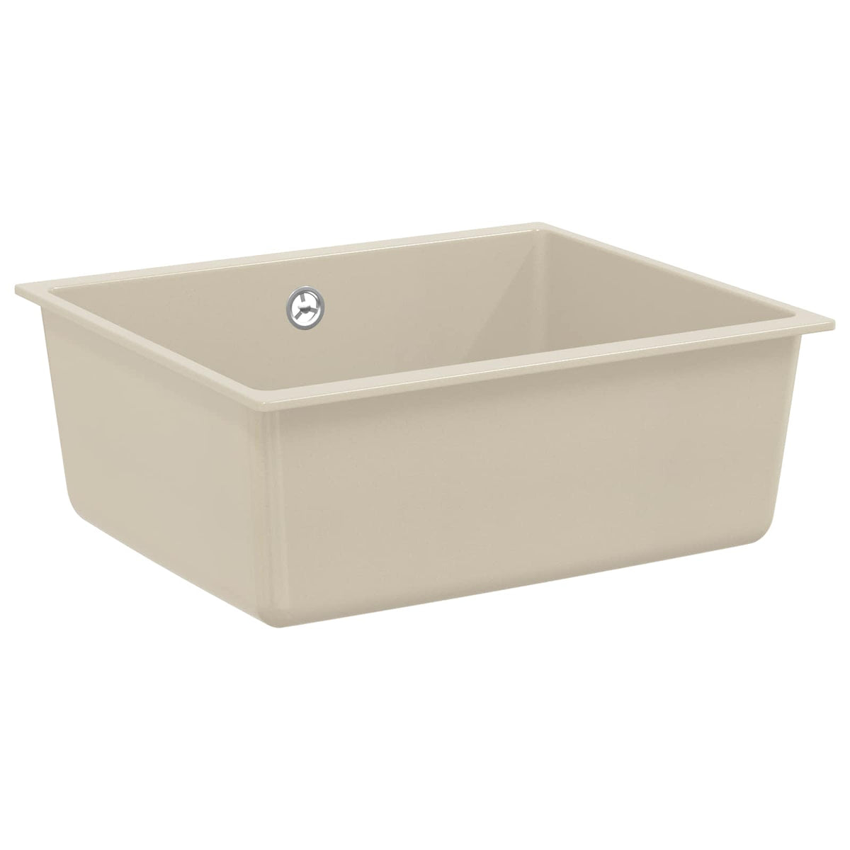 Vidaxx Waschbecken Beige 530 x 460 mm 80 % Quarz und 20 % Harz