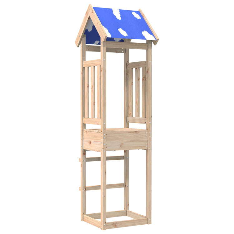 Vidaxx Spielturm braun 52,5 x 46,5 x 208 cm massives Kiefernholz