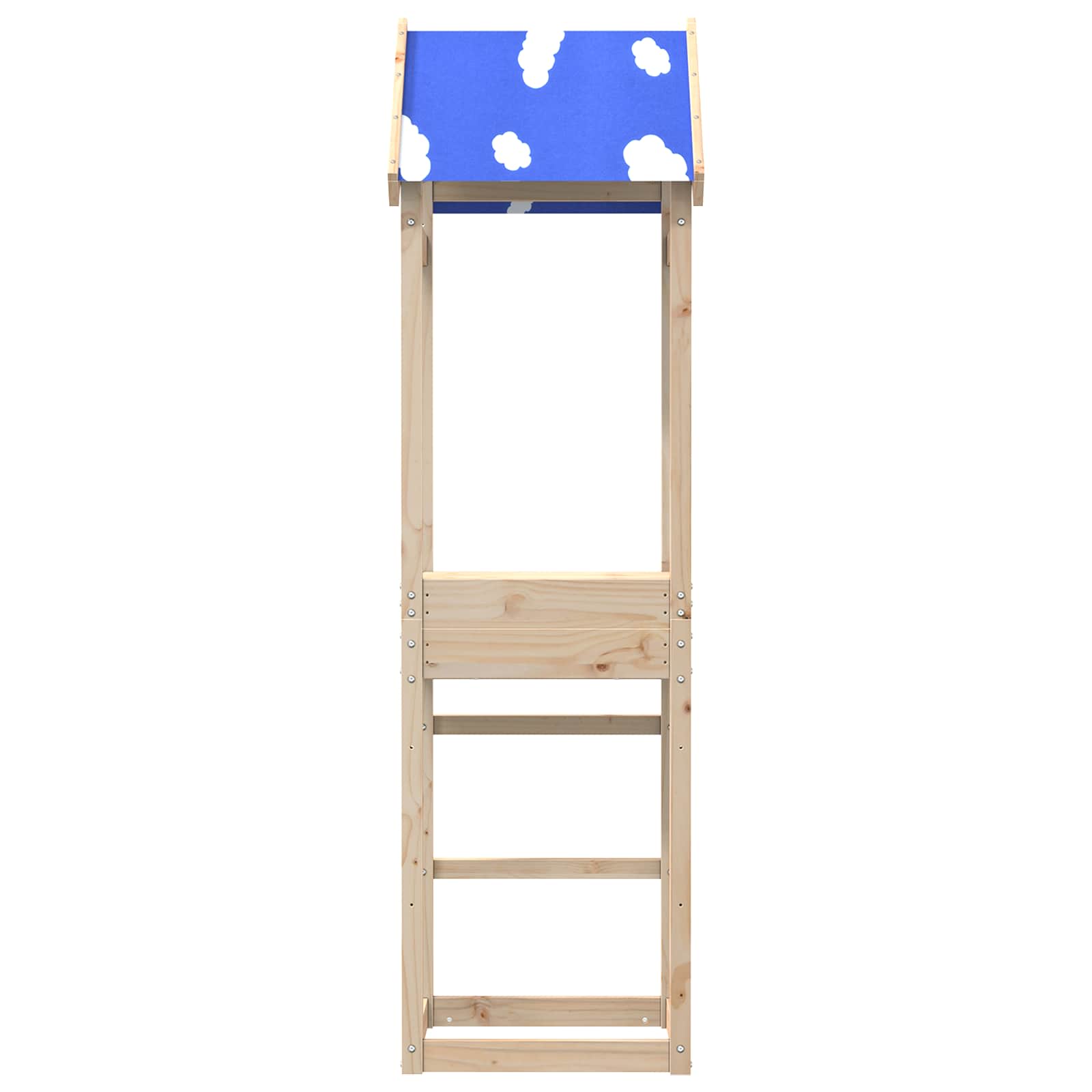 Vidaxx Spielturm braun 52,5 x 46,5 x 195 cm massives Kiefernholz
