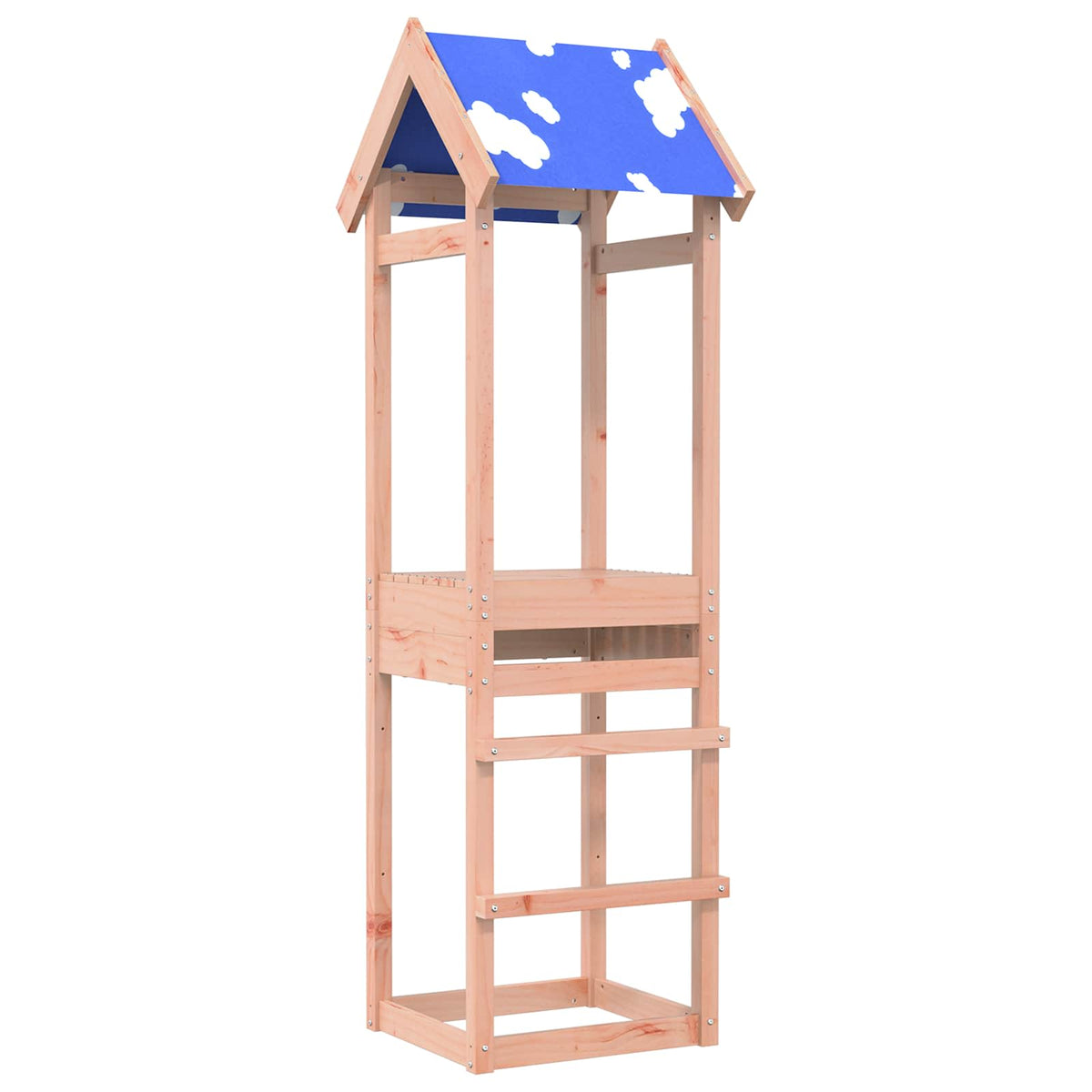Vidaxl Spielturm braun 52,5 x 46,5 x 195 cm massives Douglas-Holz