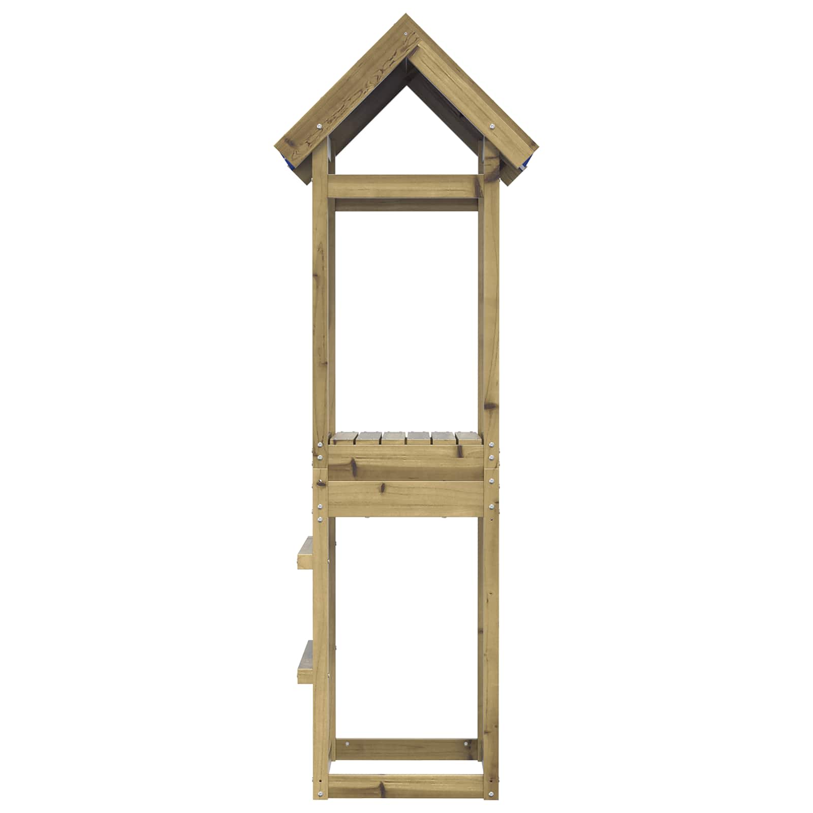 Vidaxl Spielturm braun massiv imprägniertes Holz