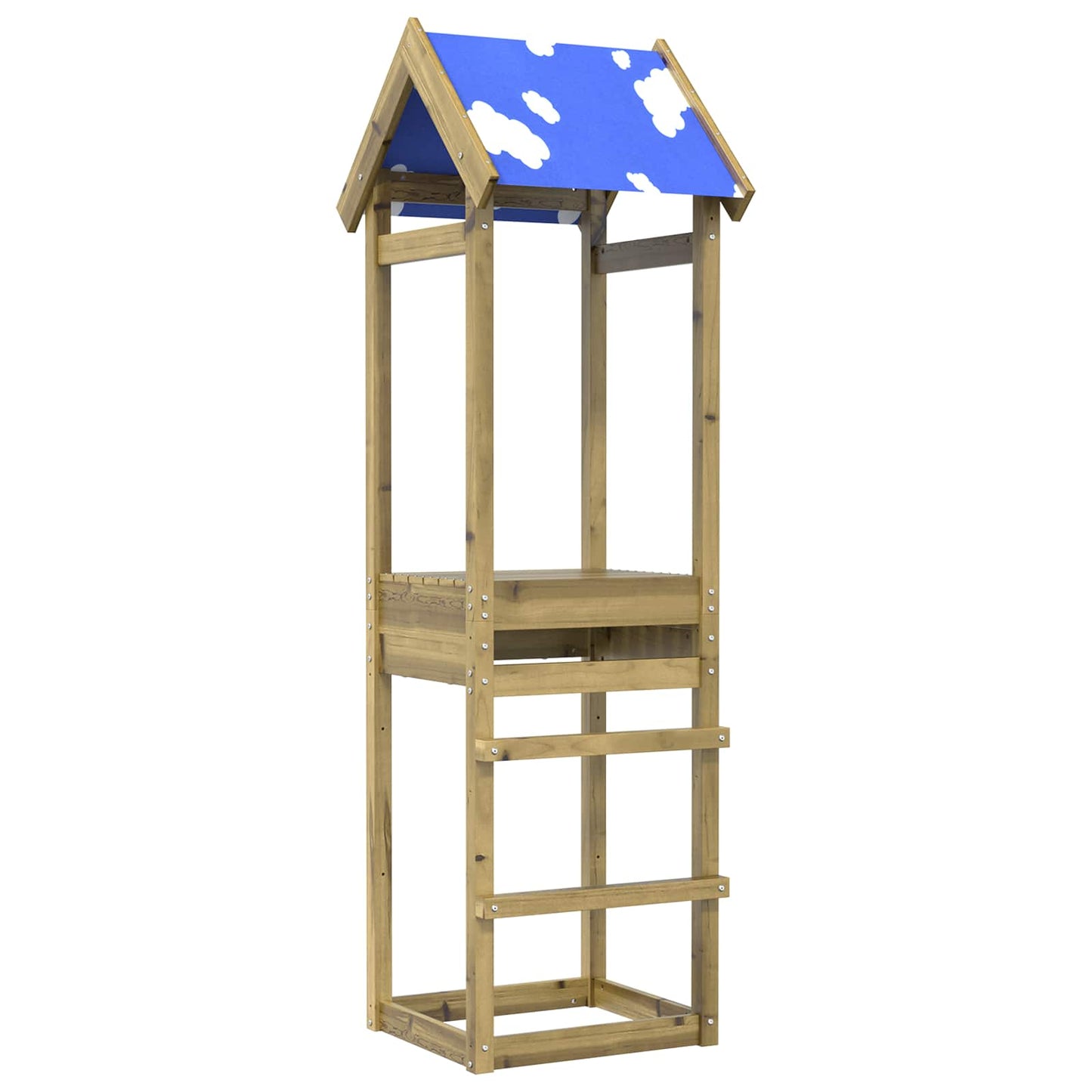 Vidaxl Spielturm braun massiv imprägniertes Holz