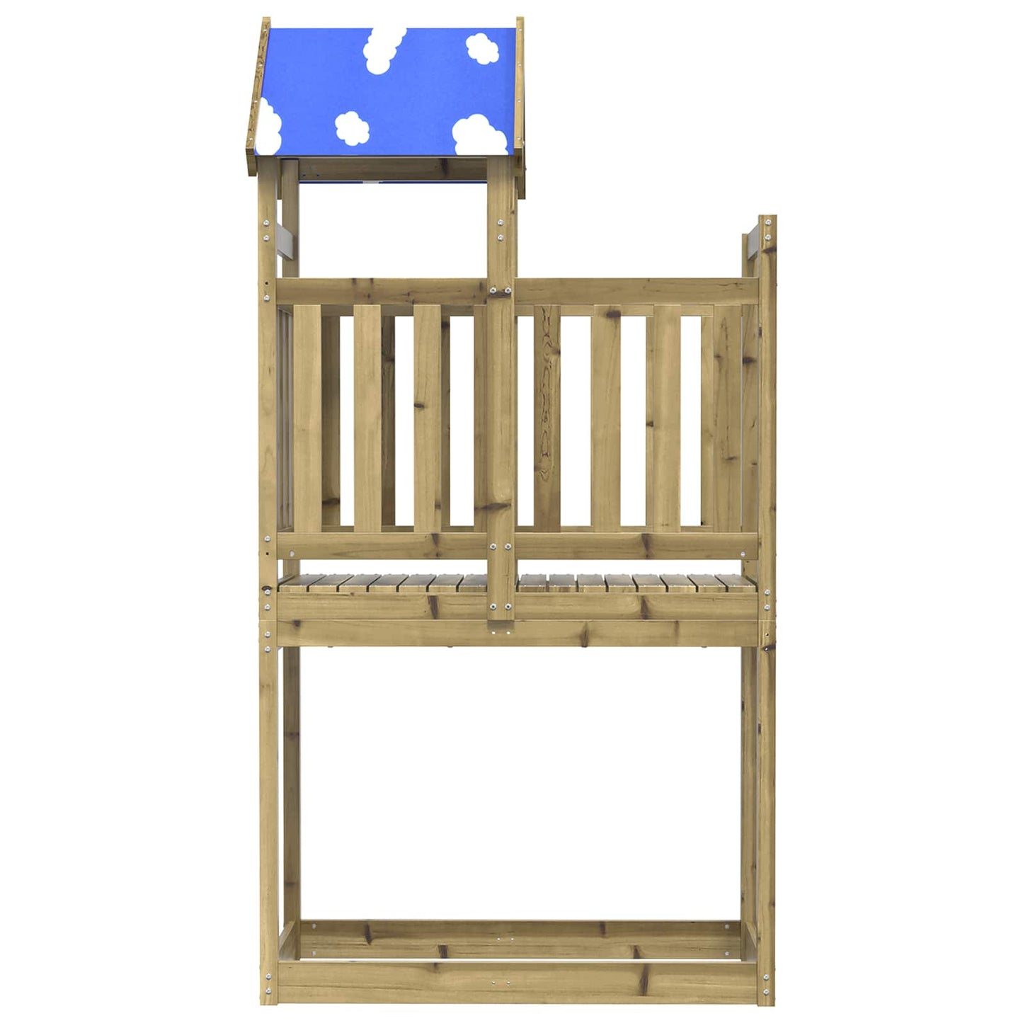 Vidaxl Spielturm braun massiv imprägniertes Holz
