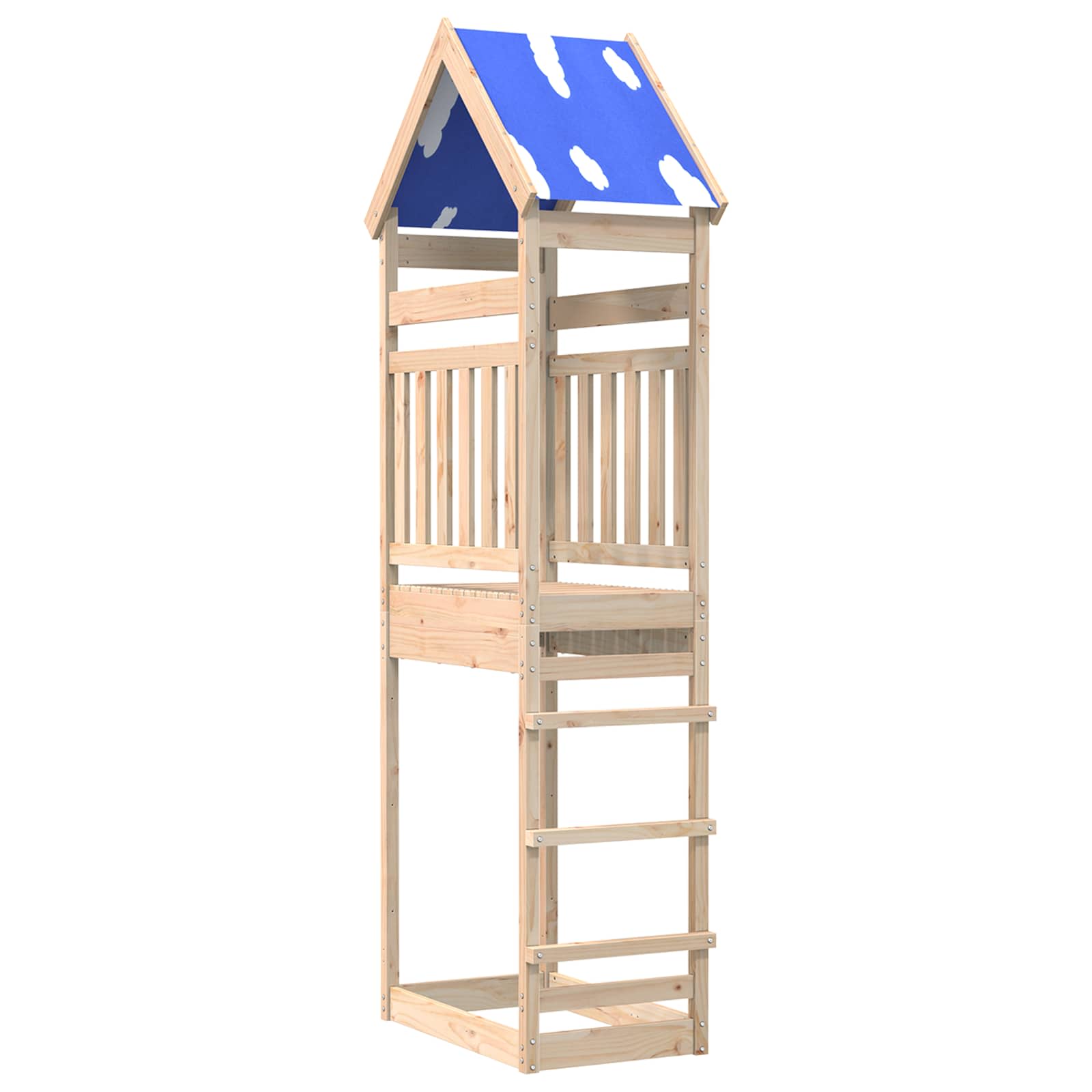Vidaxx Spielturm braun 52,5 x 85 x 265 cm massives Kiefernholz