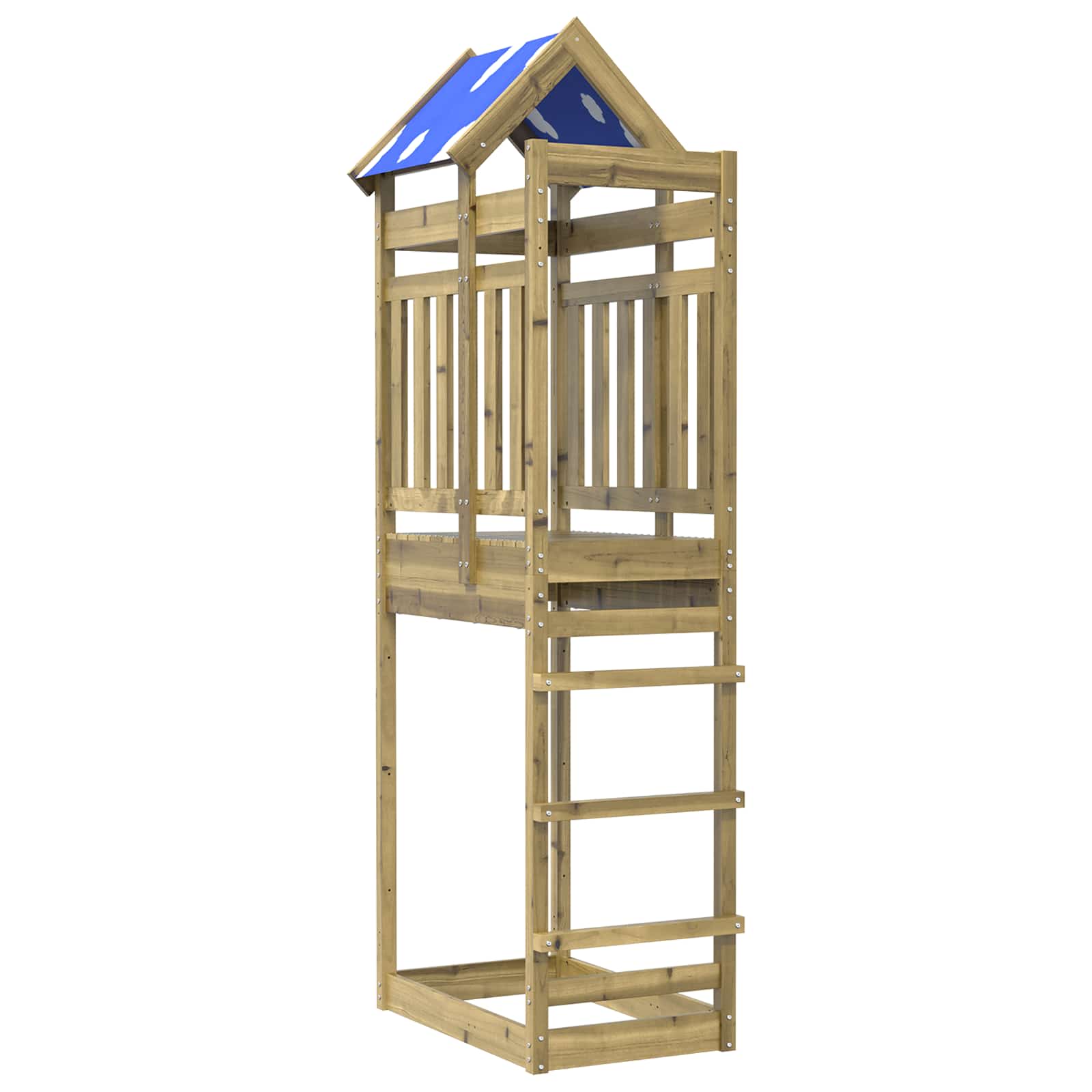 Vidaxl Spielturm braun 52,5 x 85 x 239 cm massives imprägniertes Holz