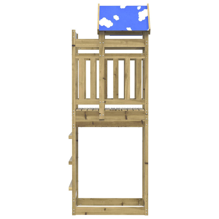 Vidaxl Spielturm braun 52,5 x 85 x 239 cm massives imprägniertes Holz