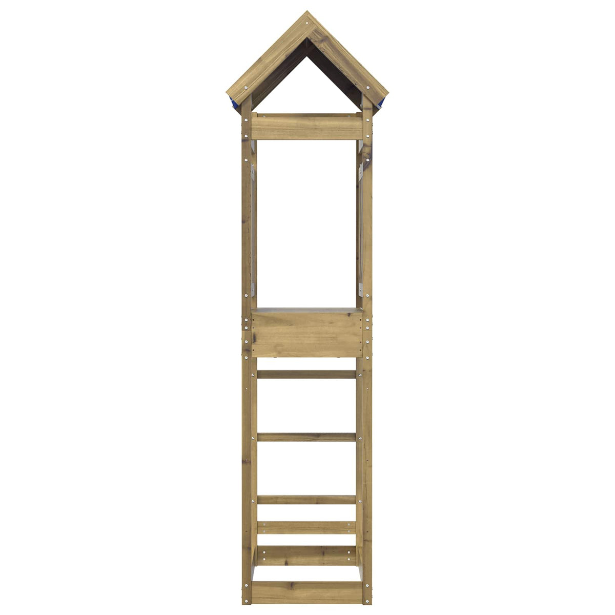 Vidaxl Spielturm braun 52,5 x 85 x 239 cm massives imprägniertes Holz