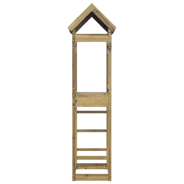 Vidaxl Spielturm braun 52,5 x 85 x 239 cm massives imprägniertes Holz