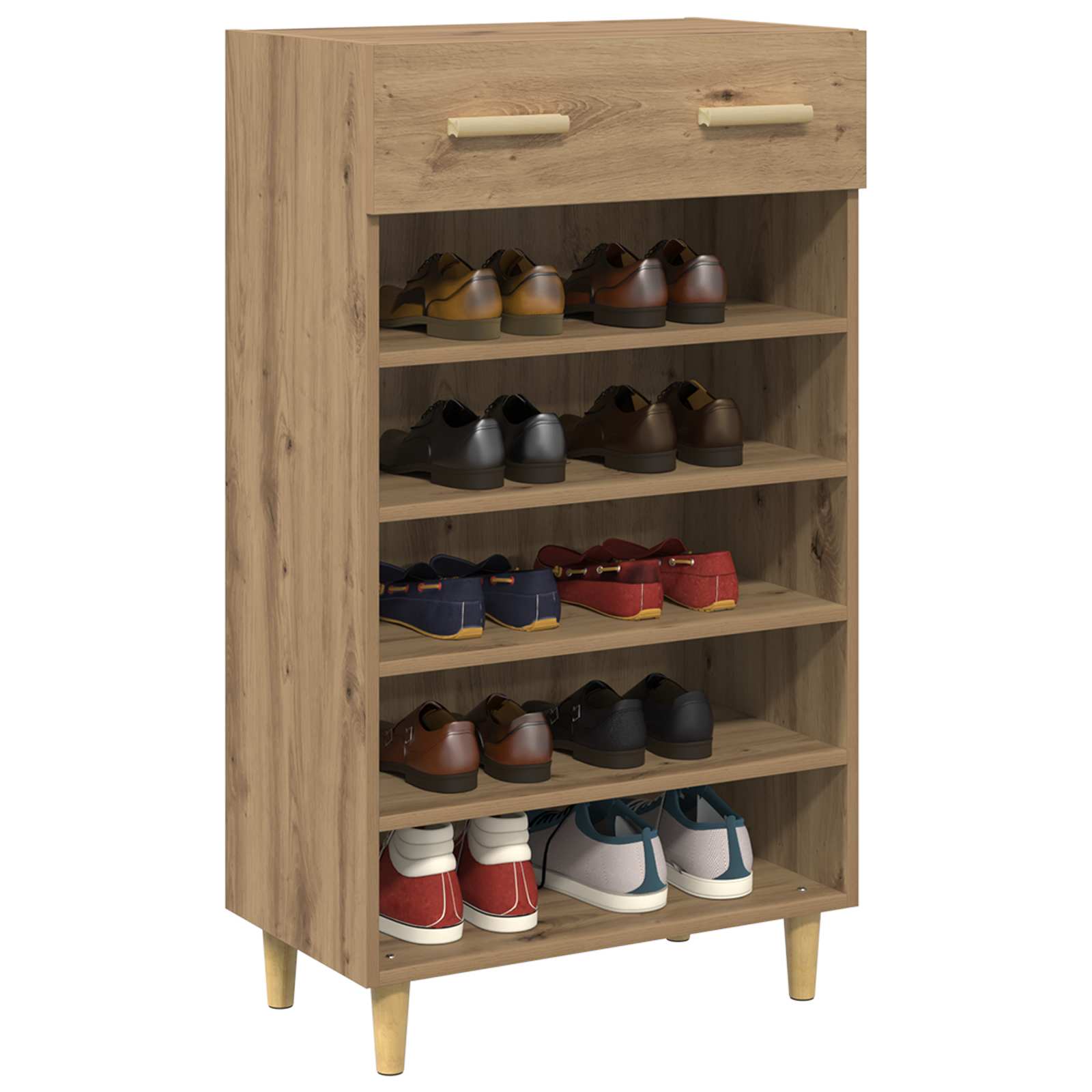Vidaxx Schuhschrank traditionelle Eiche 60 x 35 x 105 cm Holzwerkstoff