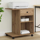 Vidaxxl Druckerständer Craft Oak 60 x 40 x 68,5 cm Holzwerkstoff