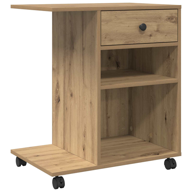 Vidaxxl Druckerständer Craft Oak 60 x 40 x 68,5 cm Holzwerkstoff